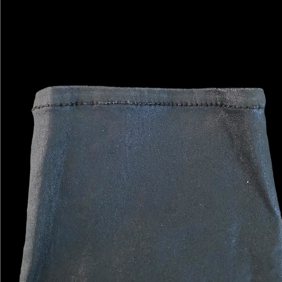 Coated black high waisted jeans - Picture 4 of 5